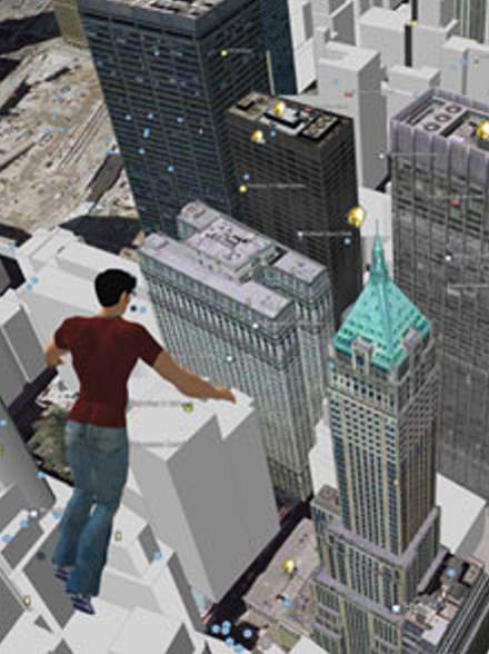  Google Earth-Second Life Mashup Screencap