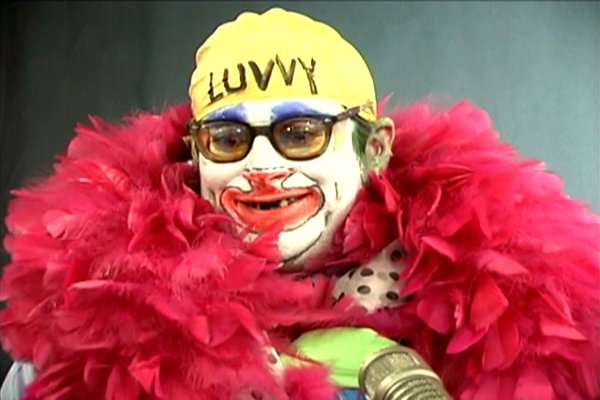 Josh Harris as Luvvy the clown.