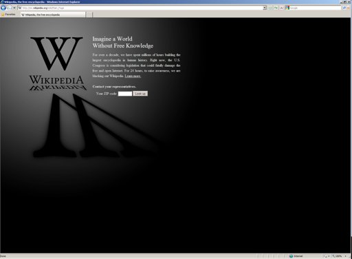 Wikipedia blackout